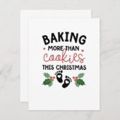 Kerstmis Koken Meer Dan Koekjes Deze Kerst Zwanger Kaart (Voorkant / Achterkant)