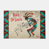 Kerstmis Kokopelli Doormat Deurmat (Voorkant)