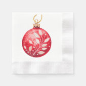 Kerstmis Kom naar ons, Rode Decoratie Servet (Voorkant)