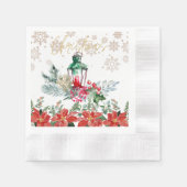 Kerstmis Kom naar ons, Rode Decoratie Servet (Voorkant)