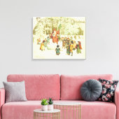 Kerstmis komt eraan canvas afdruk (Insitu (Woonkamer))