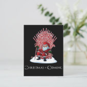 Kerstmis komt eraan feestdagenkaart (Staand voorkant)