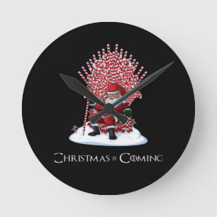 Kerstmis komt eraan ronde klok