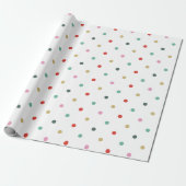 Kerstmis komt eraan Wit Cadeaupapier (Uitgerold)