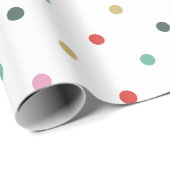 Kerstmis komt eraan Wit Cadeaupapier (Rol Hoek)