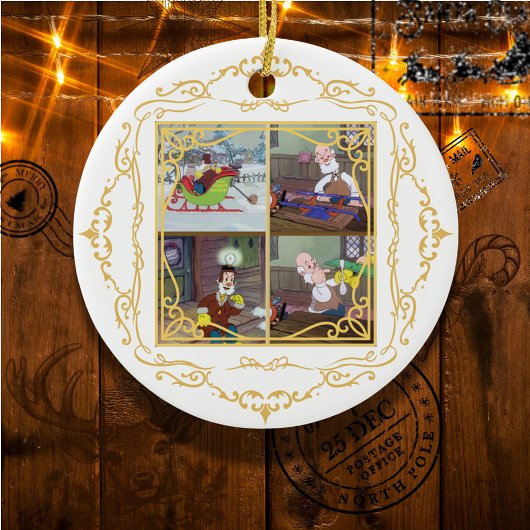 Kerstmis komt maar één keer per jaar keramisch ornament