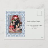 Kerstmis komt naar de Portugese Haan Feestdagenkaart (Achterkant)