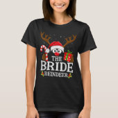 Kerstmis komt overeen met de bruid rendierfamilie  t-shirt (Voorkant)