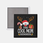 Kerstmis komt overeen met de Coole Moeder Rendier Magneet (Voorkant / Achterkant)