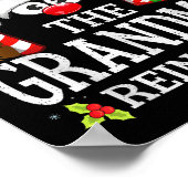 Kerstmis komt overeen met de oma rendierfamilie  poster (Hoek)