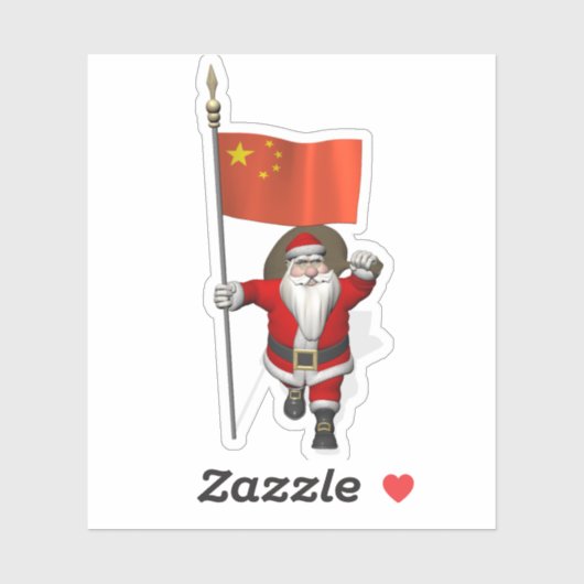 Kerstmis komt uit China Sticker (Vel)