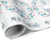 Kerstmis Konijn Krans Cadeaupapier (Rol Hoek)