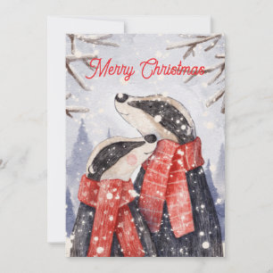 Kerstmis Koppel Das Illustratie Feestdagenkaart