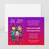 Kerstmis Koraal Winter Party uitnodiging (Voorkant / Achterkant)