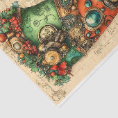 Kerstmis Kous Steampunk Sfeer BL5 Decoupage Tissuepapier (Detail)