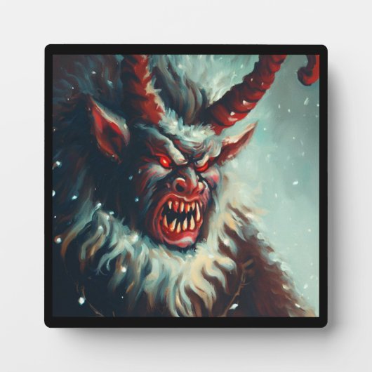 Kerstmis Krampus 3 Fotoplaat (Voorkant)
