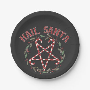 Kerstmis Krampus Xmas Duivel Kerstmis Satan Heil  Papieren Bordje