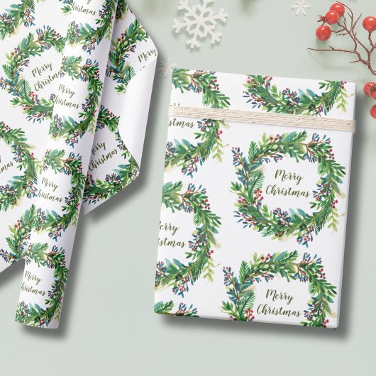 Kerstmis Kran Cadeaupapier