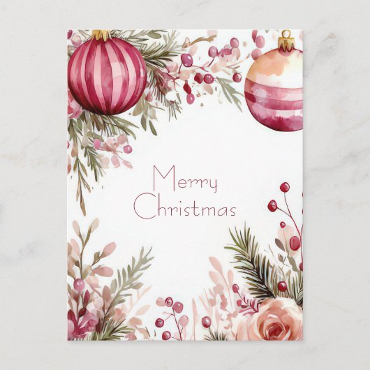 Kerstmis Kranz Kerstdag Kaart (Voorkant)