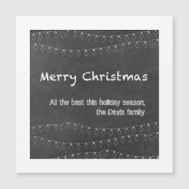 Kerstmis krijtbord ontwerp wenskaart