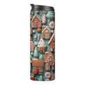 Kerstmis Kruidkoek Patroon Kunst Thermosbeker (Geroteerd rechts)