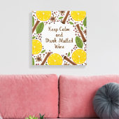 Kerstmis kruidnaglinsterg drank kruidig canvas afdruk (Insitu (Woonkamer))