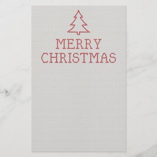 Kerstmis kruissteek bord flyer (Voorkant)