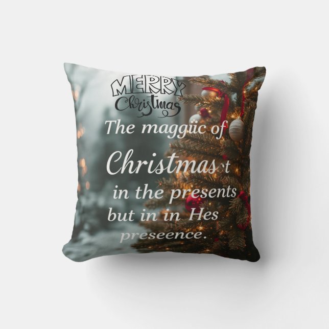 Kerstmis Kussen (Voorkant)
