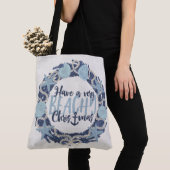 Kerstmis Kust Tropische Zee Schelpen Omkeerbaar Tote Bag (Dichtbij)