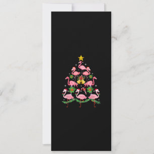Kerstmis - Kute Flamingo Kerstmis Kaart