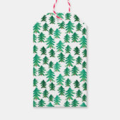 Kerstmis | Kute kerstboomstructuur Cadeaulabel (Voorkant)