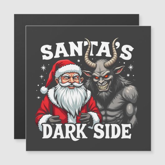 Kerstmis kwaadaardige Kerstman Krampus  (Voorkant / Achterkant)