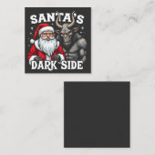 Kerstmis kwaadaardige Krampus  Notitiekaartje (Voorkant / Achterkant)