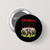 Kerstmis kwam begin dit jaar grappig Santa Trump P Ronde Button 5,7 Cm (Voorkant /achterkant)