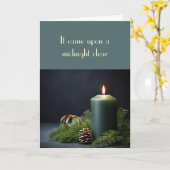 Kerstmis kwam op een middernacht vrij kaart (Gele Bloem)