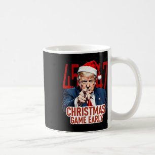 Kerstmis kwam vroeg grappig Donald Trump Kerstman Koffiemok