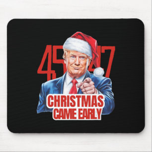 Kerstmis kwam vroeg grappig Donald Trump Kerstman Muismat