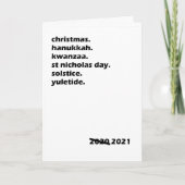 Kerstmis Kwanzaa Hanukkah Solstice Yuletide Kaart (Voorkant)