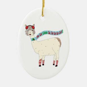 Kerstmis La Llama La La La La La La La La Ornament