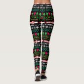 Kerstmis laadt grappig lelijke kerstavond leggings (Achterkant)