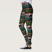 Kerstmis laadt grappig lelijke kerstavond leggings (Links)