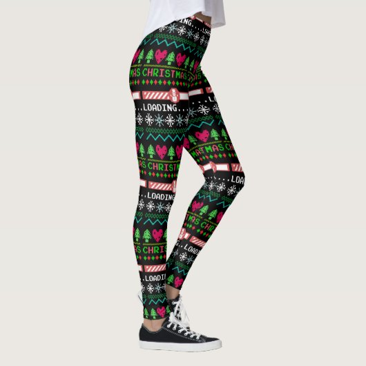 Kerstmis laadt grappig lelijke kerstavond leggings (Rechts)