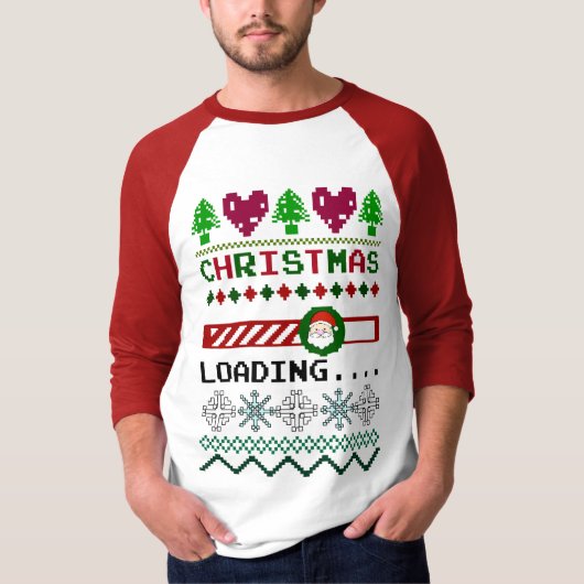 Kerstmis laadt grappig met kerst t-shirt (Voorkant)