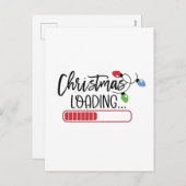 Kerstmis Laadt Xmas Lichtjes  Feestdagenkaart (Voorkant / Achterkant)