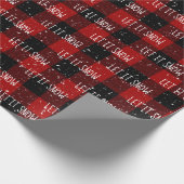 Kerstmis laat het SNEEUW-tekst op papier staan (Hoek)