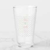 Kerstmis laat het sneeuwen Glass Cup Glas (Achterkant)