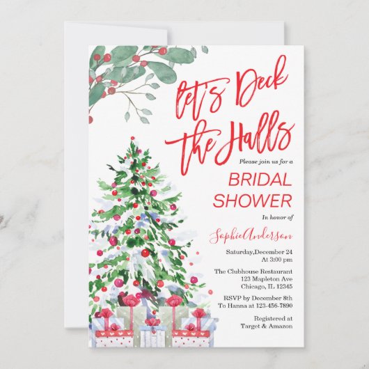 Kerstmis laat het Vrijgezellenfeest van de zalen o Kaart (Voorkant)