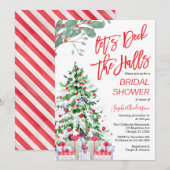 Kerstmis laat het Vrijgezellenfeest van de zalen o Kaart (Voorkant / Achterkant)