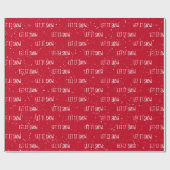 kerstmis LAAT IT SNEEUW-tekst op sneeuwvlokken Cadeaupapier (Vlak)