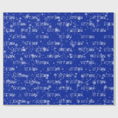 Kerstmis LAAT IT-tekst en sneeuwvlokken Cadeaupapier (Vlak)